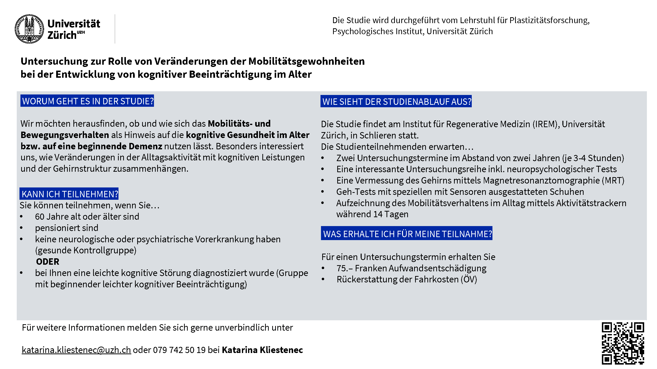 Bild des Flyers der Viras-Studie