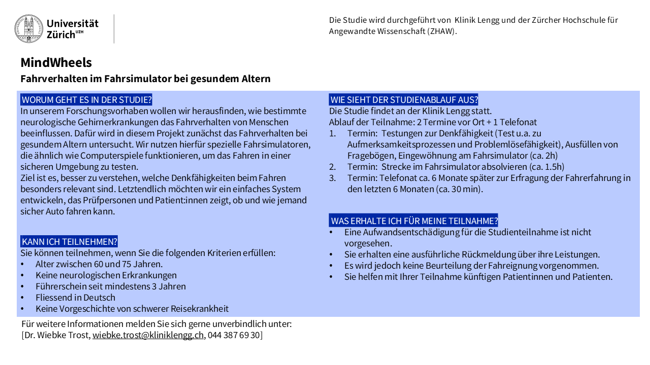 Bild des Flyers der Viras-Studie